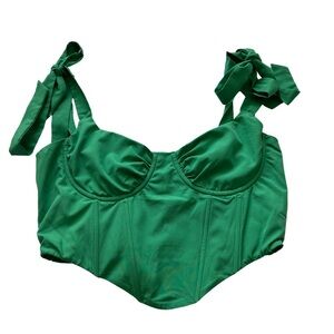 Cropped Corset Top - Bow Tie Straps